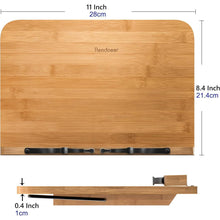 Bambus Buchständer 6 Höhen Faltbar Multifunktional