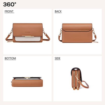Kleine Damen Umhängetasche PU Leder Crossbody Handy