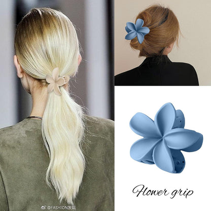 6 Blumen-Haarklammern rutschfest matt Damen Haarspangen styling niedlich Haarspange