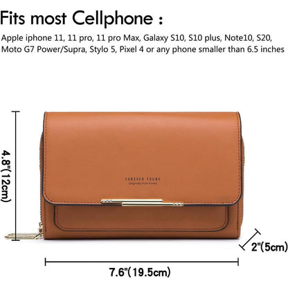 Kleine Damen Umhängetasche PU Leder Crossbody Grün