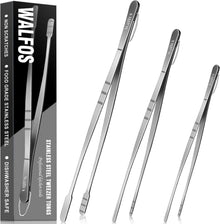 Kochpinzette Set Edelstahl Rostfrei 3 Größen 20+25+30CM