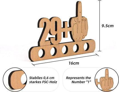 Lustiges Holz-Geldgeschenk zum 30. Geburtstag