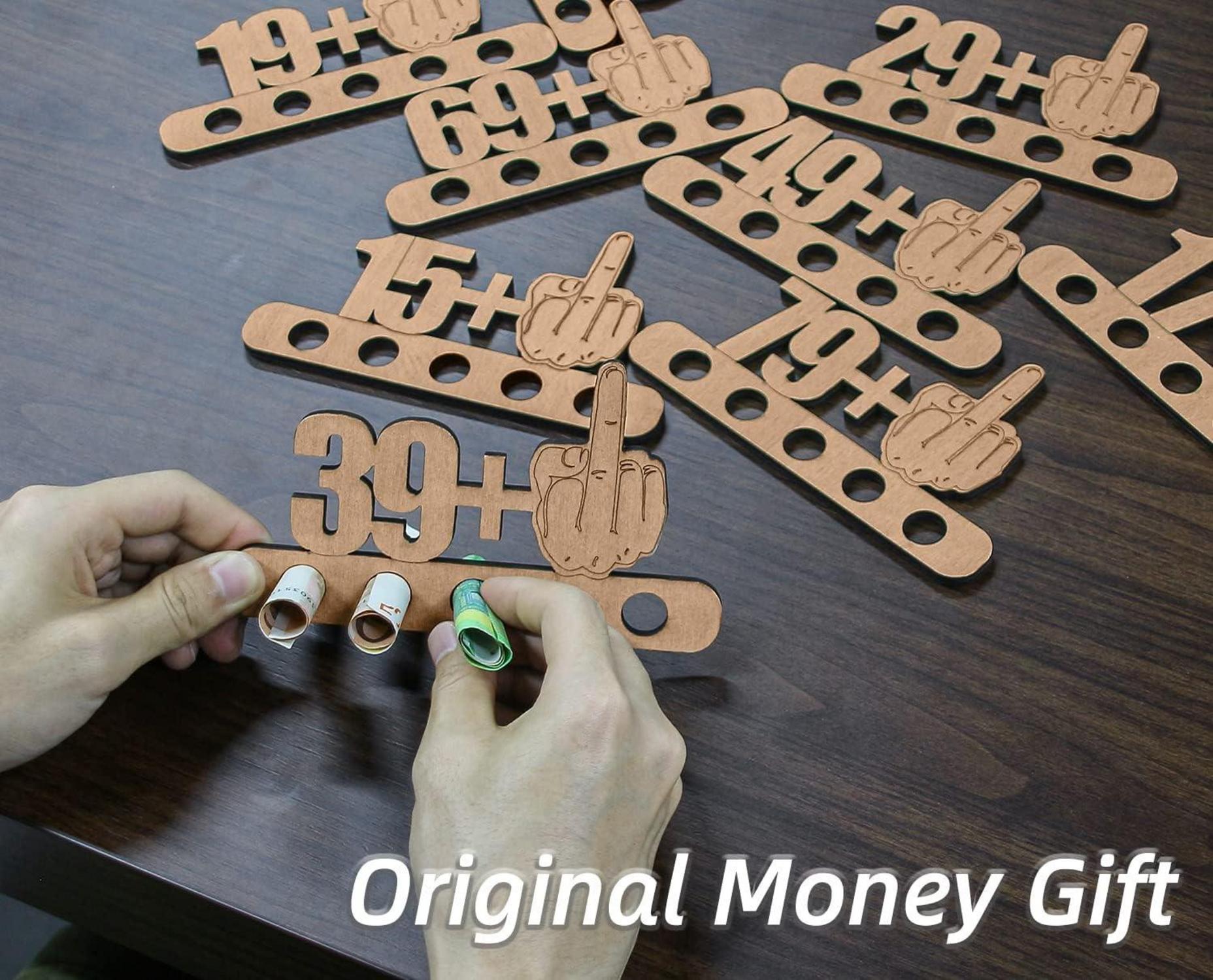 Originelles Lustiges 30. Geburtstag Geldgeschenk Holz 29 + 1