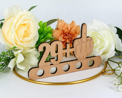 Originelles 30. Geburtstag Geldgeschenk Holzschild Gästebuch DIY 16x9.5cm