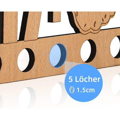 Geldgeschenk 60. Geburtstag Holz mit Gravur & Gästebuch Funktion