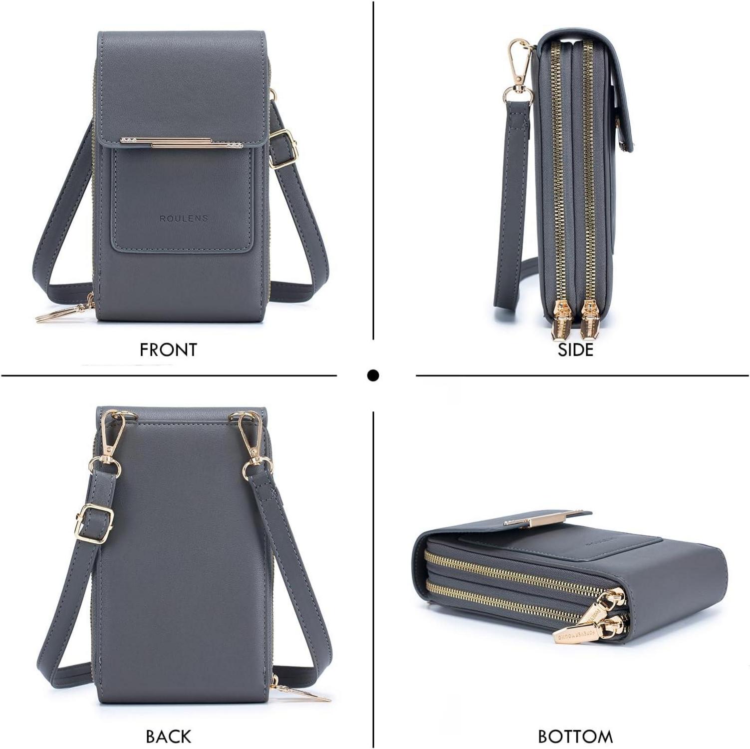 Kleine Damen Umhängetasche 3 in 1 Crossbody Handytasche mit RFID