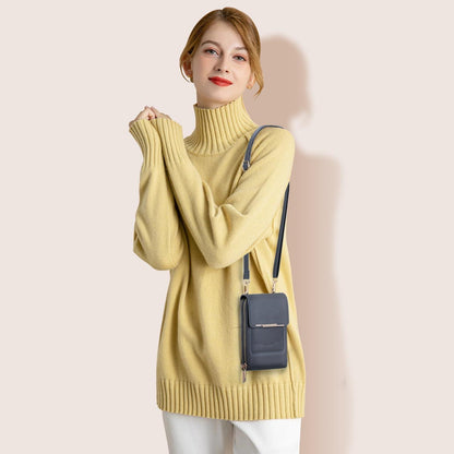 Kleine Damen Umhängetasche 3 in 1 Crossbody Handytasche mit RFID