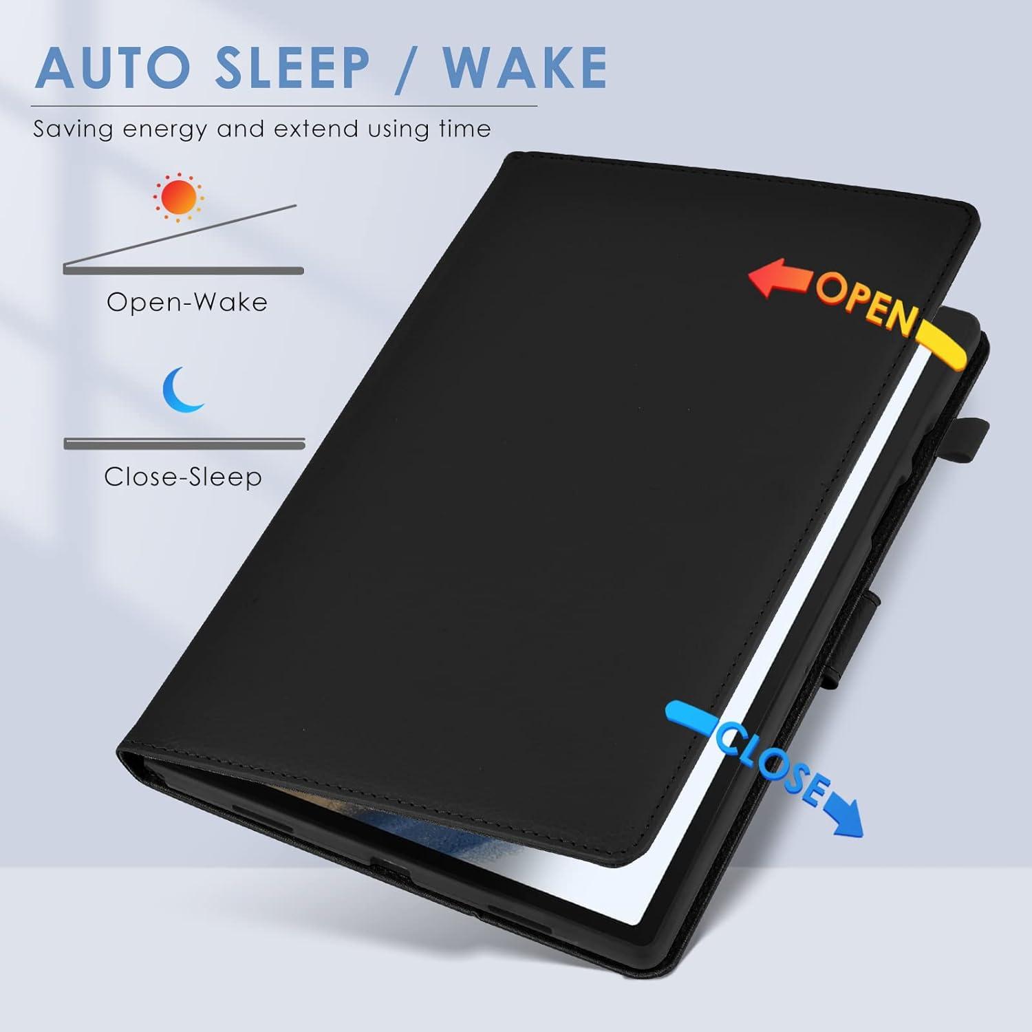 KATUMO Samsung Galaxy Tab A8 Schutzhülle 10,5 Zoll Leder Smart Folio Flip Cover