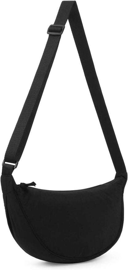 Crossbody Schultertasche Halbmondform Tragbare Umhängetasche-TIAASTAP