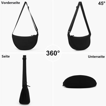 Damen Halbmond Umhängetasche Schultertasche Crossbody Bag