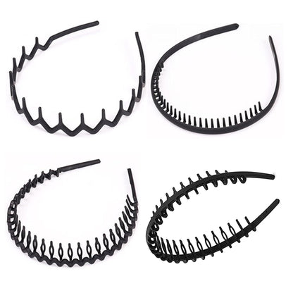 Elastisches Haarband Set mit Zickzack-Design, 4 Stück