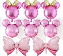 6 Stück Maus Ballon Girlande Aluminiumfolienballons Pink
