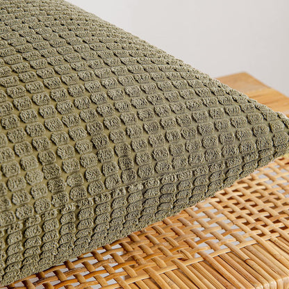 Dekorative Kordsamt Kissenbezug Set Olivgrün 40x40 cm