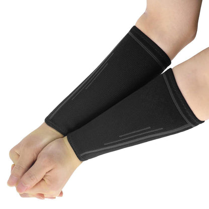 Volleyball Armschoner Kompression Schwarz M