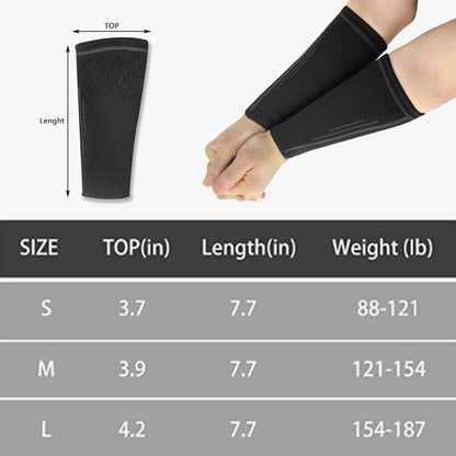 Volleyball Armschoner Kompression Schwarz M