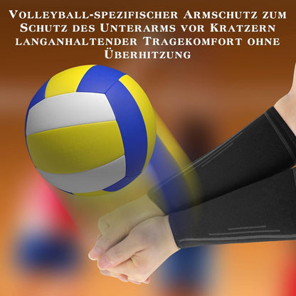 Volleyball Armschoner Kompression Schwarz M