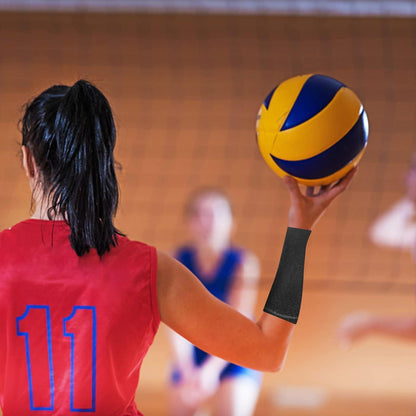 Volleyball Armschoner Kompression Schwarz M