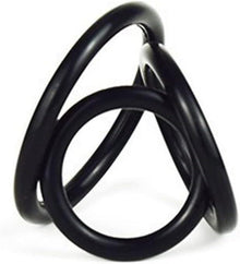 Penisring Set Weich Silikon Eichel Bondage Cockring Hoden Schwarz