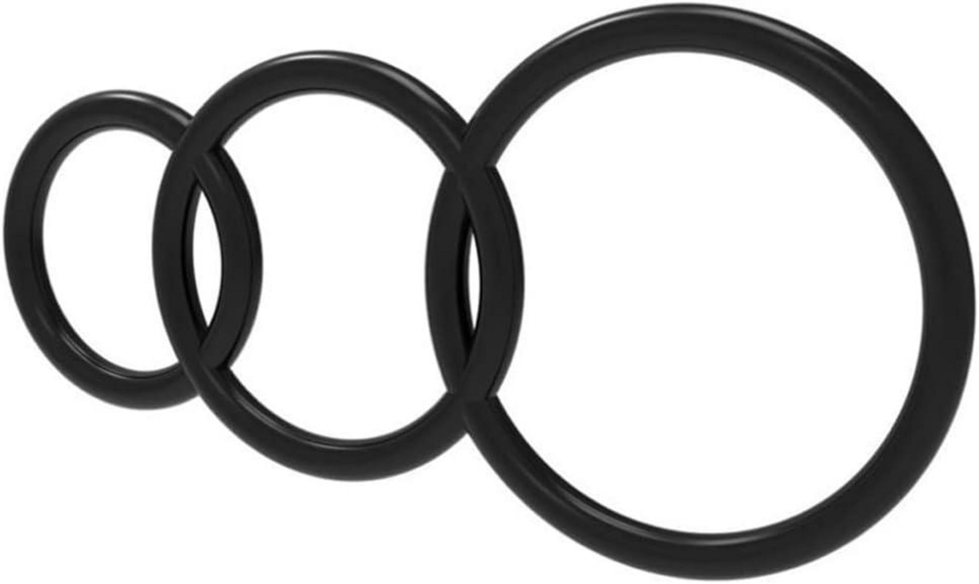 Penisring Set Silikon 40mm 50mm 60mm Cock Ring Eichel Hoden Schwarz