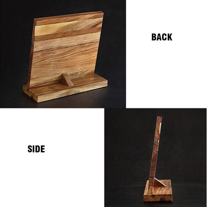 Magnetischer Holz Messerblock Halter Rack für Besteck Lagerung Display