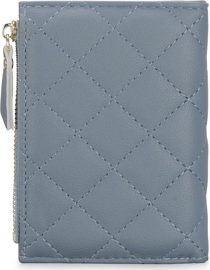 GAEKEAO Damen Geldbörse RFID Portemonnaie Leder Slim Wallet Blau