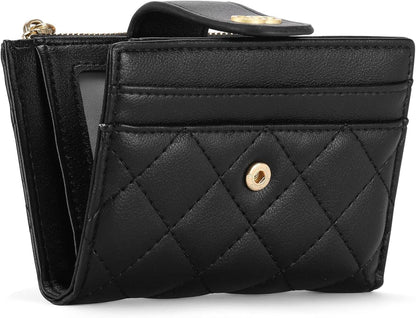 GAEKEAO RFID Portemonnaie Damen Leder klein Schwarz