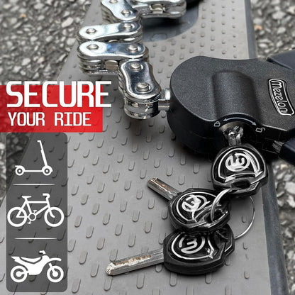 E Scooter Schloss mit wasserdichter Tasche und Schlüssel