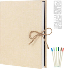 AIOR Fotoalbum zum Selbstgestalten Retro Scrapbook 60 Seiten