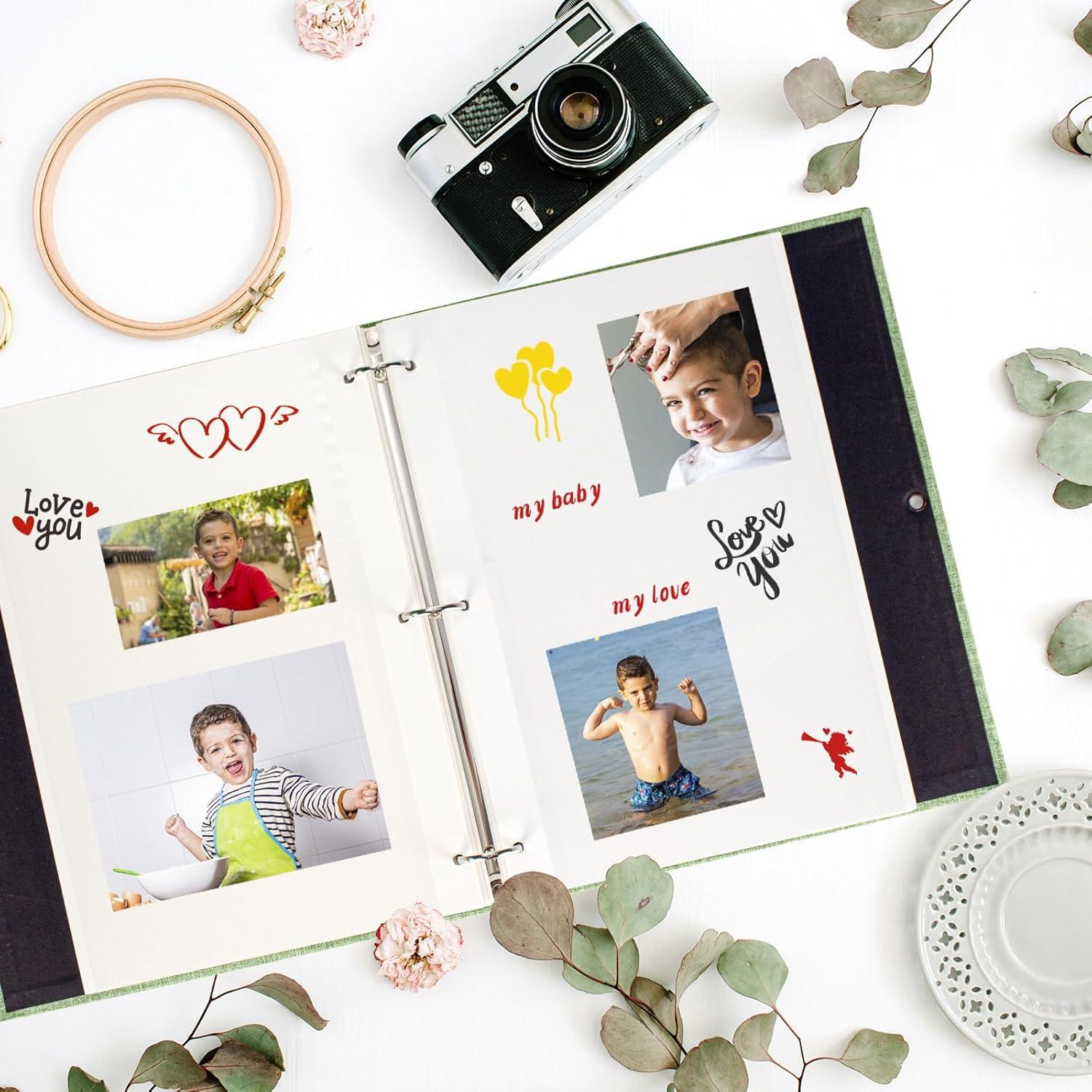 AIOR Fotoalbum Selbstgestalten Selbstklebend Scrapbook Hochzeit DIY