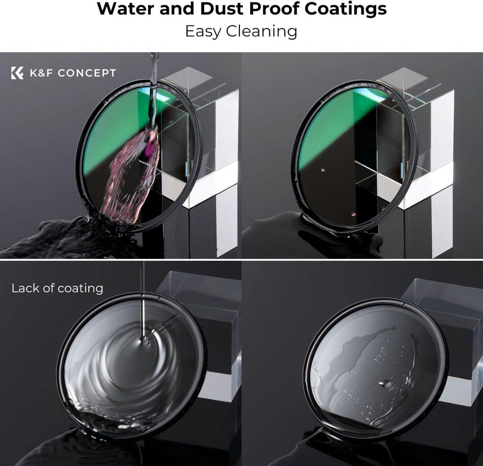 77mm CPL Filter mit Magnetadapter Nano X-Serie K&F Concept