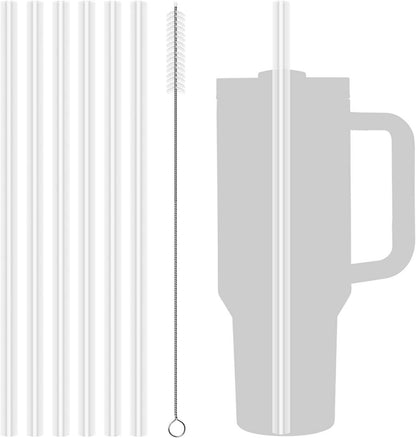 6 Stück klare wiederverwendbare Strohhalme für Stanley Tumbler