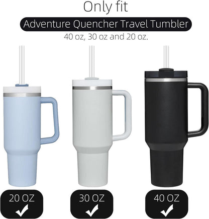 6 Stück klare wiederverwendbare Strohhalme für Stanley Tumbler