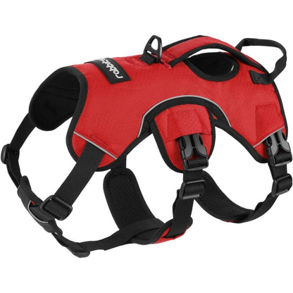 Ausbruchsicheres Hundegeschirr mit Griff, Rot XL