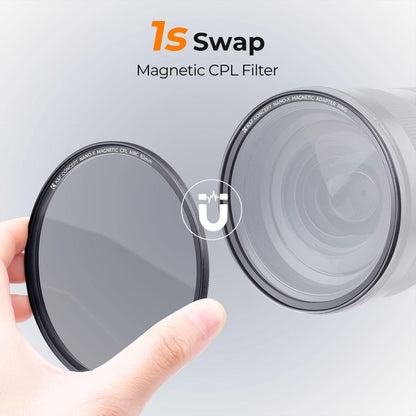 72mm Magnetischer CPL-Filter mit Adapterring - Nano