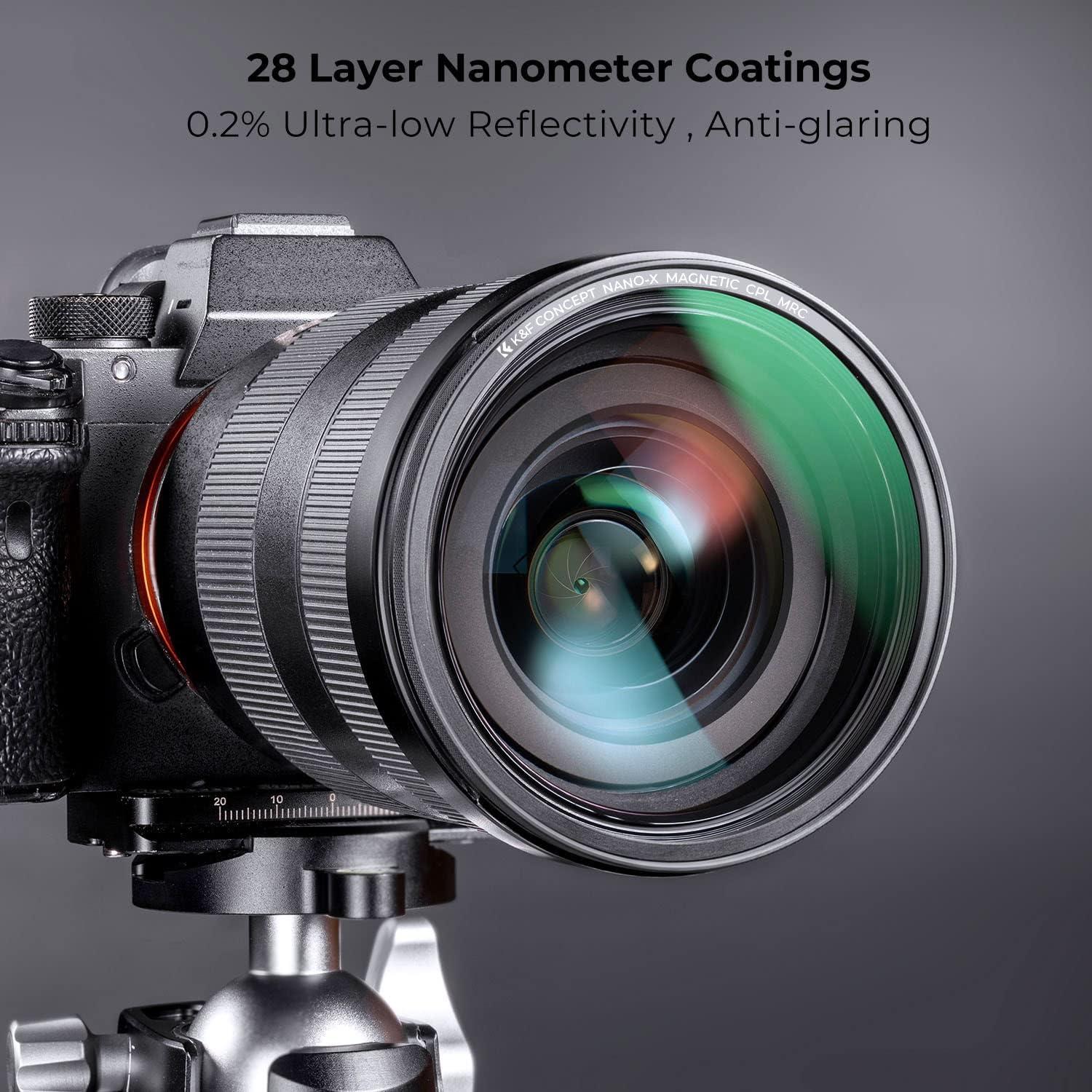 Nano X-Serie Polfilter 67mm Magnetadapter CPL Filter 28x beschichtet