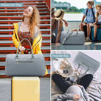LOVEVOOK Damen Reisetasche Weekender Sporttasche mit