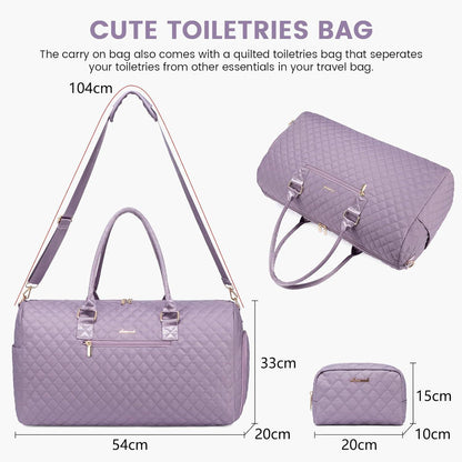 Sporttasche Damen Reisetasche Weekender Nassfach Schuhfach