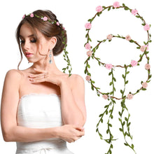 Blumenkranz Haarband Blumenkrone Damen Mädchen Hochzeit Party rosa