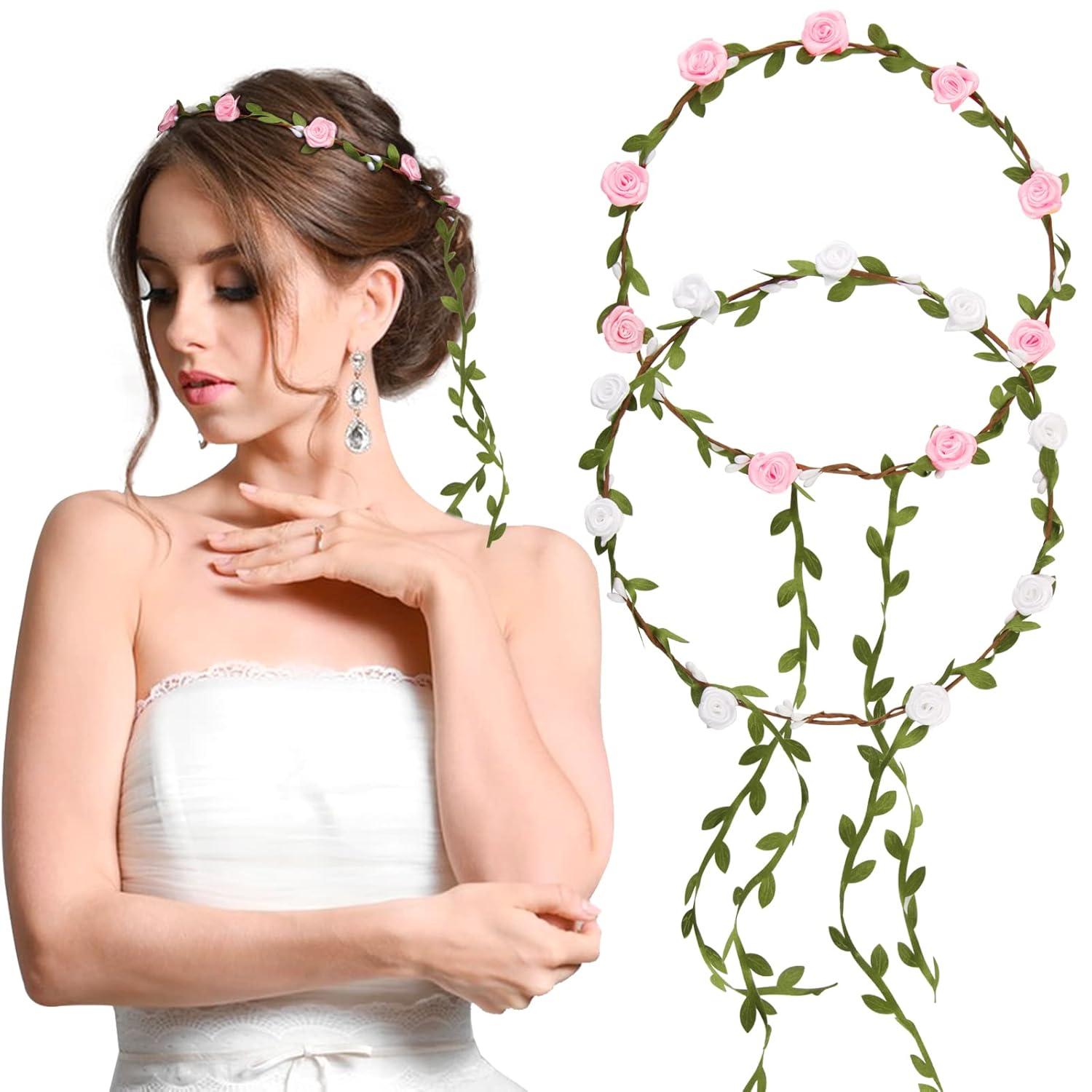 Blumenkranz Haarband Hochzeit Party Kommunion Geburtstag Kopfschmuck
