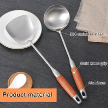 TsunNee Küchenhelfer-Set Edelstahl Wok-Spatel Suppenkelle