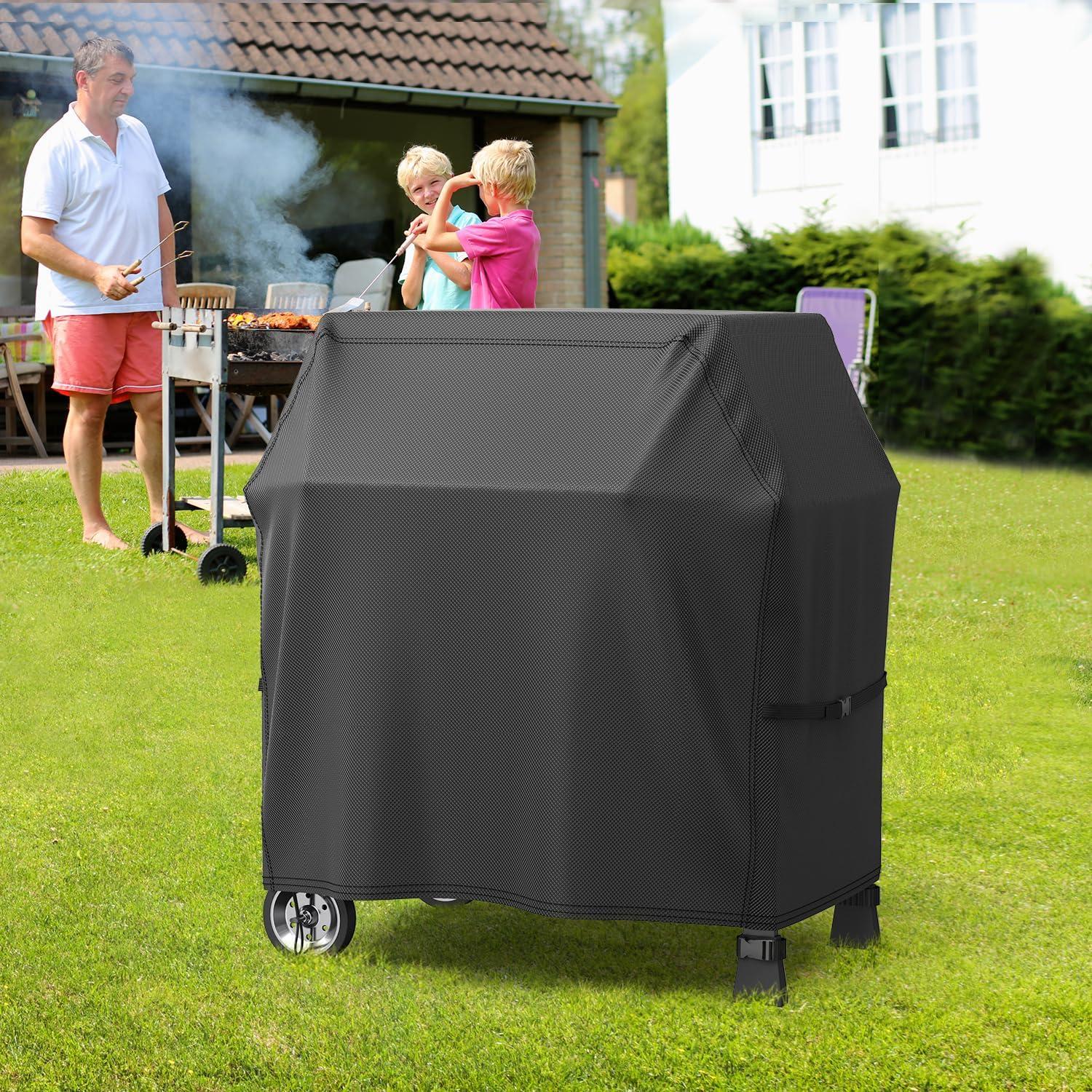 Grill Abdeckung 105x50cm Wasserdicht BBQ Cover 600D Oxford Tuch UV-Beständig