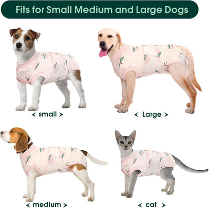Hundebody Nach Op und Kastration, Atmungsaktiver Leckschutz Hund, Rosa
