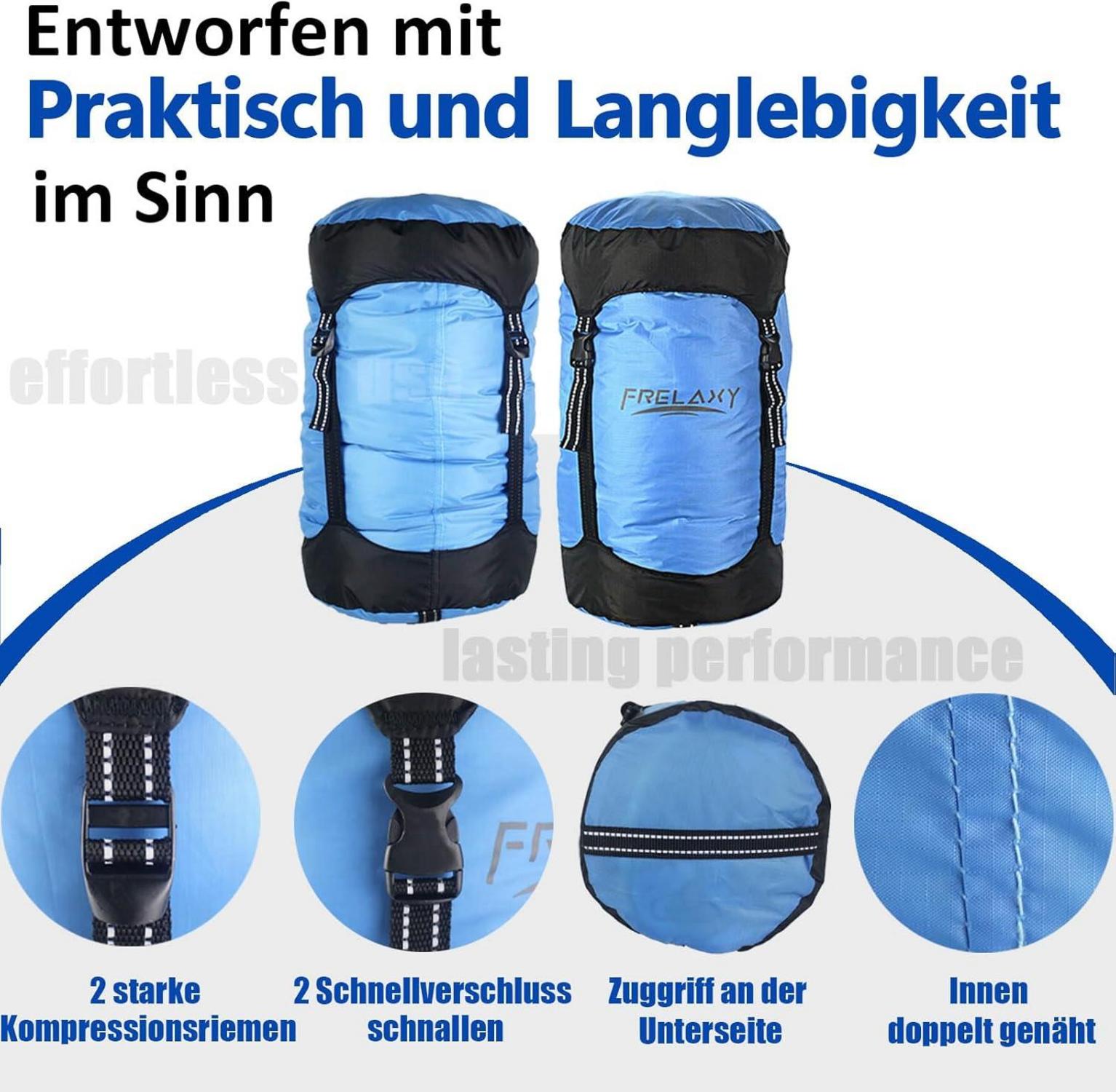 Frelaxy Kompressionssack Wasserfest Ultraleicht 11L Blau