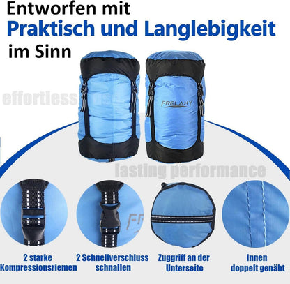 Frelaxy Kompressionssack Wasserfest Ultraleicht 11L Blau