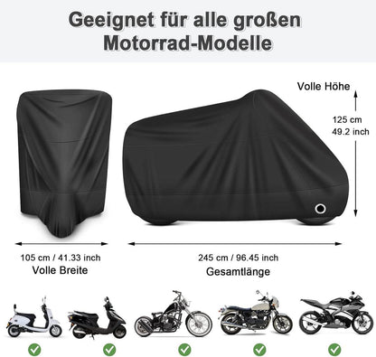 Motorrad Abdeckplane 190T Wasserdicht Winterfest