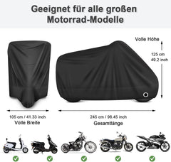 Motorrad Abdeckplane 190T Wasserdicht Winterfest
