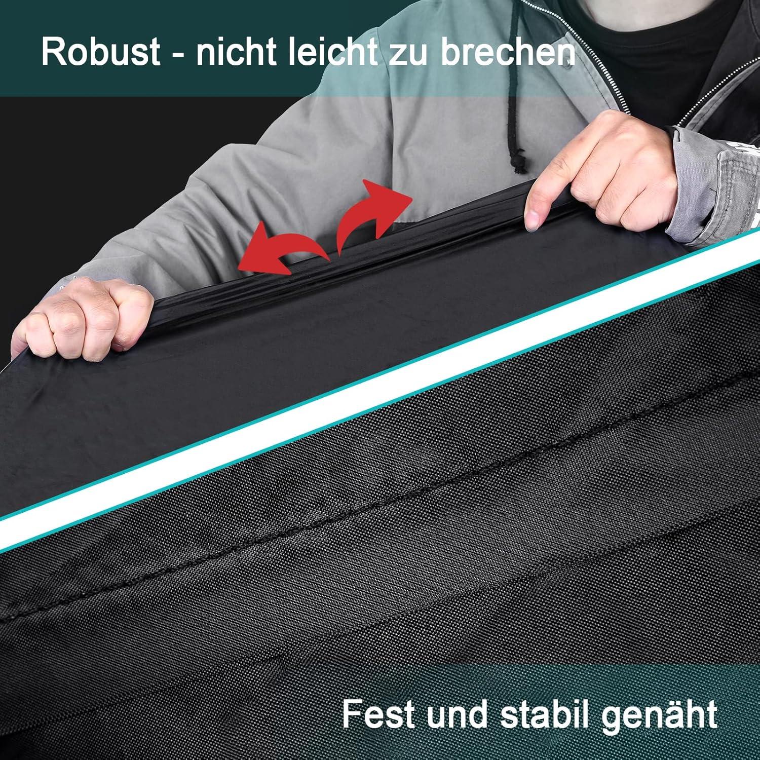 Motorrad Abdeckplane 190T Wasserdicht Winterfest 245x105x125cm