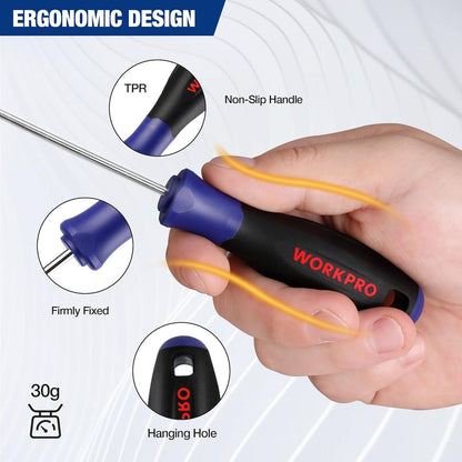 WORKPRO 4-Teiliges Mini Pick und Haken Set KFZ Werkzeug Präzision Reparatur Satz
