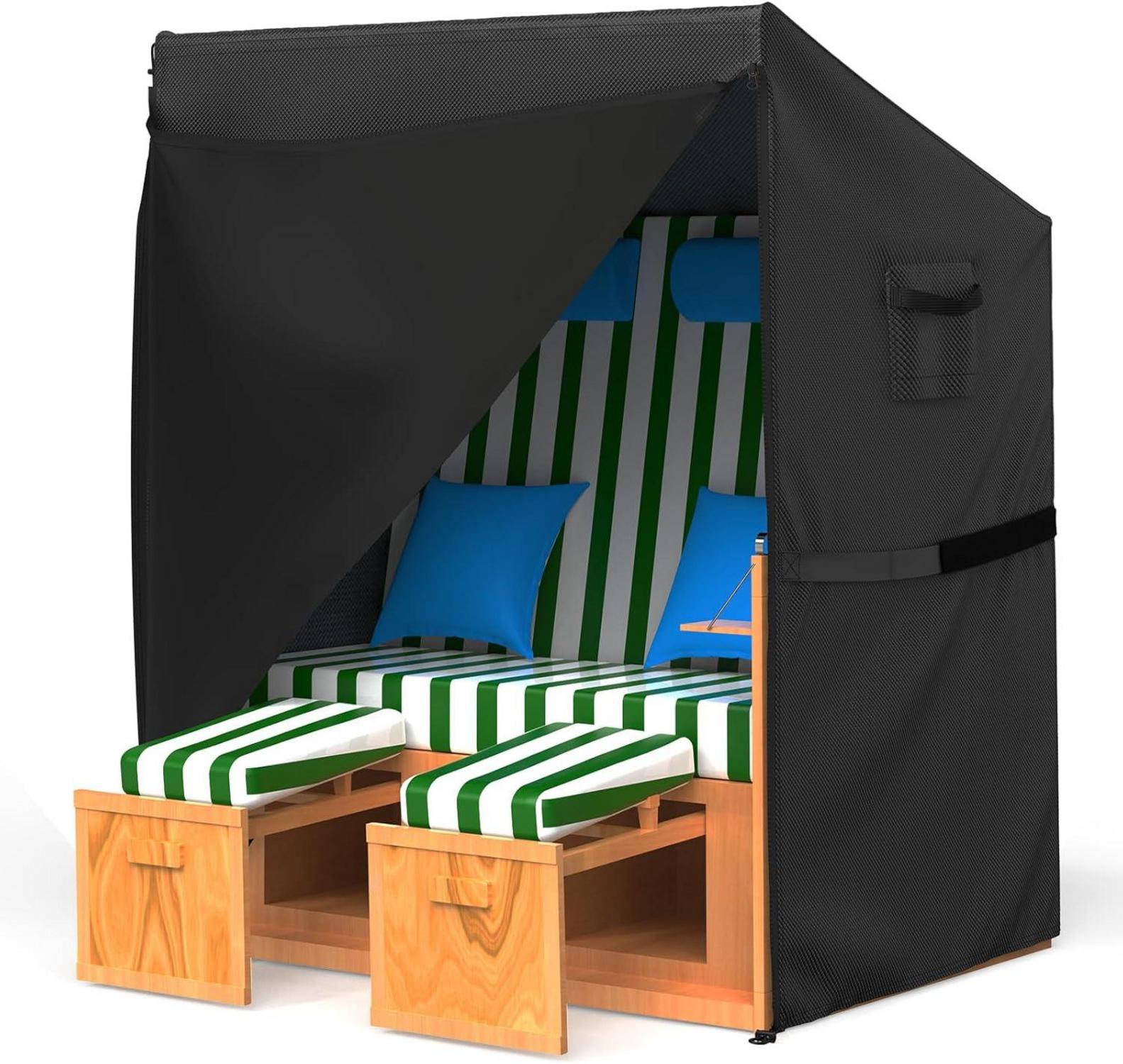 Strandkorb Schutzhülle 600D Oxford Wasserdicht UV 135x105x175/140cm