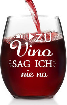 Personalisiertes Lustiges Weinglas mit Gravur Frauen Männer 15OZ